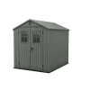 Keter Darwin 68 Tuinhuis - dubbele deuren + ramen - 190x244x221 - Groen