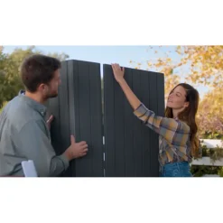 Keter Darwin 66 Tuinhuis - dubbele deuren + ramen - 190x183x221 cm - Grijs