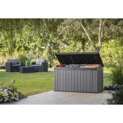 Keter Darwin Opbergbox - 570L - 142.5x65.5x78.2cm - Grijs