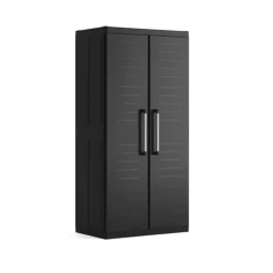 Keter Detroit XL Hoge Kast - 4 planken - 89x54x182cm - Zwart