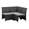 Keter hoekelement Emma 3-zits incl. kussens - antraciet
