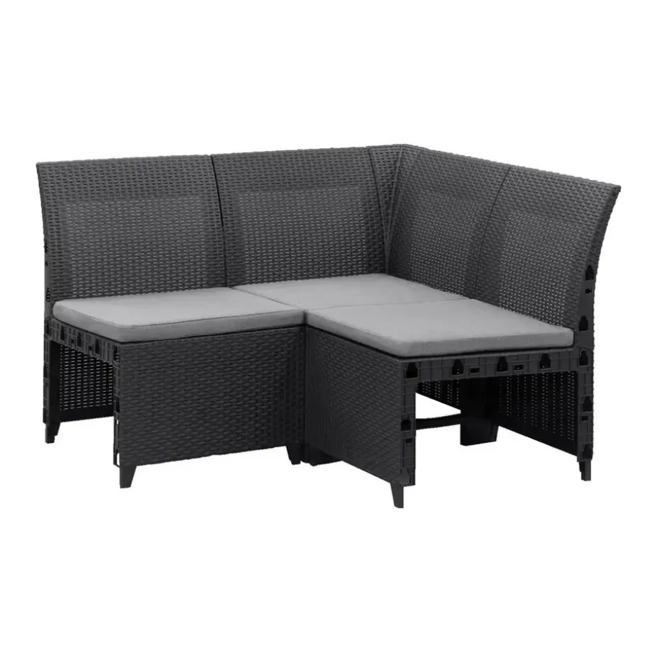 Keter hoekelement Emma 3-zits incl. kussens - antraciet