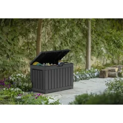Keter Kentwood Opbergbox 190L - 82,3x45,7x57,7cm - Antraciet