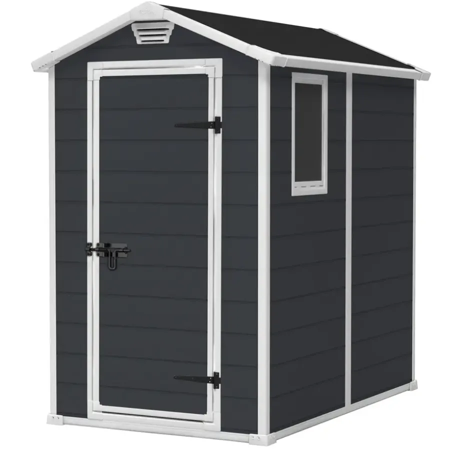 Keter Manor 46 Tuinhuis - 130x192x198 cm - Antraciet