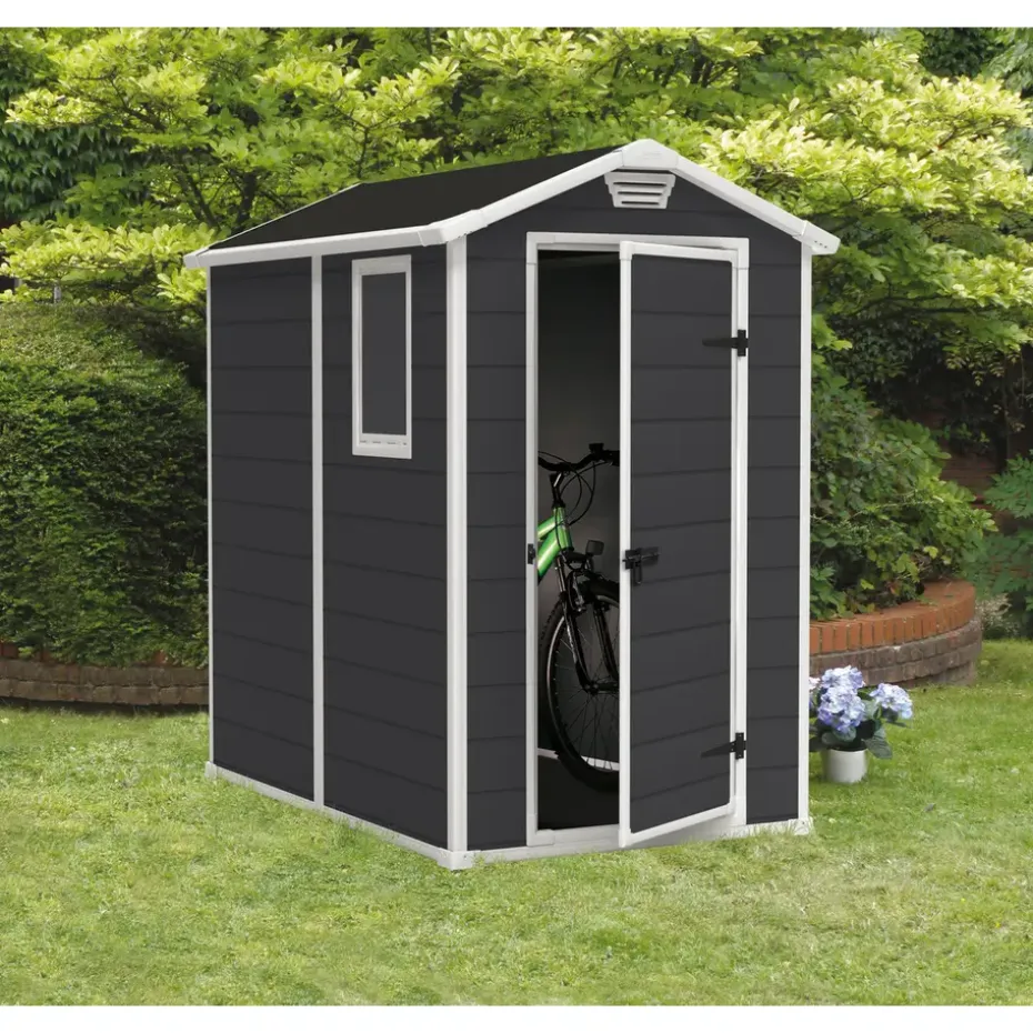 Keter Manor 46 Tuinhuis - 130x192x198 cm - Antraciet