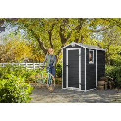 Keter Manor 46 Tuinhuis - 130x192x198 cm - Antraciet