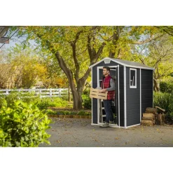 Keter Manor 46 Tuinhuis - 130x192x198 cm - Antraciet