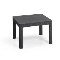 Keter Marie Essential Loungeset + Orlando tafel - 4 personen - Antraciet