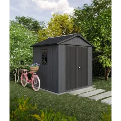 Keter Newton 757 Tuinhuis - 223,8x230x246cm - Grijs
