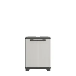 Keter Planet Lage Opbergkast - 68x39x90cm - Grijs/Zwart