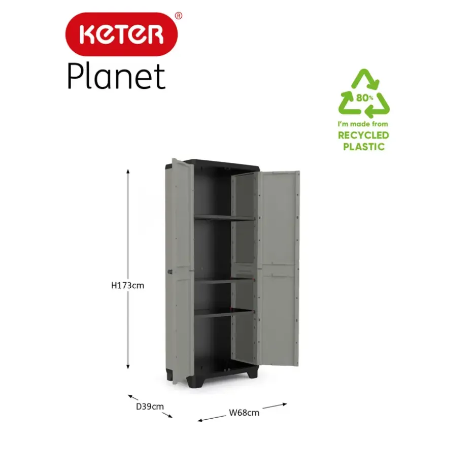 Keter Planet Opbergkast hoog - 3 planken