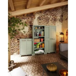 Keter Planet Outdoor Opbergkast hoog - 4 planken