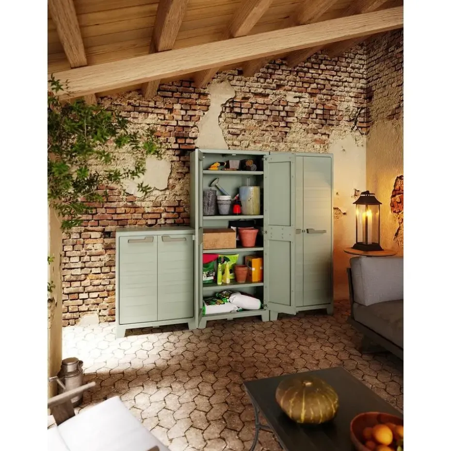 Keter Planet Outdoor Opbergkast hoog - 4 planken