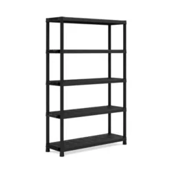 Keter Plus Stellingrek 120/5 - 5 Planken - 120x40x187 cm - zwart