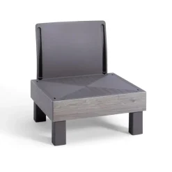 Keter Signature Elements Tuinstoel - met groene kussens - Cappuccino/Ashwood