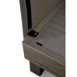 Keter Signature Elements Loungeset 4 personen - met groene kussens - Cappuccino