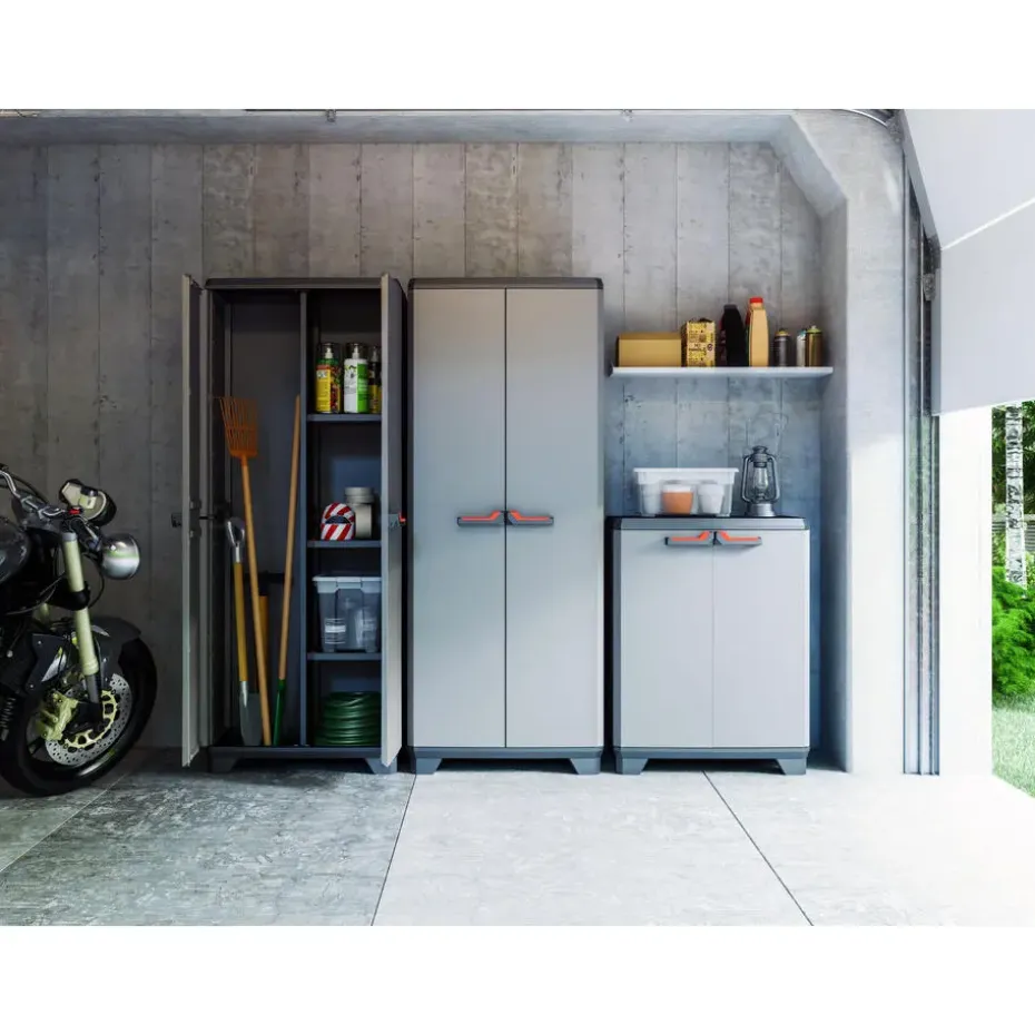 Keter Stilo Opbergkast hoog - Utility - 3 planken