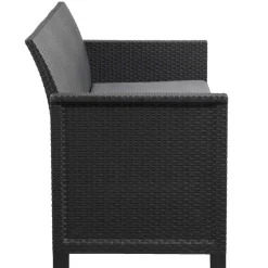 Keter 3-zits loungebank Emma - antraciet - 74xx163x74 cm