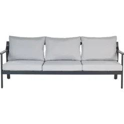 KIATO - Tuinbank 3-zits - Lichtgrijs - Aluminium