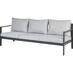 KIATO - Tuinbank 3-zits - Lichtgrijs - Aluminium