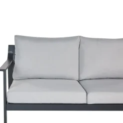 KIATO - Tuinbank 3-zits - Lichtgrijs - Aluminium