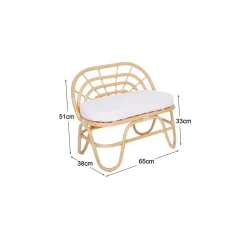 Kinderbank van rotan