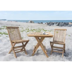 Kinderstoel Naturel Teakhout - Zithoogte 33cm - Toledo - Set van 2