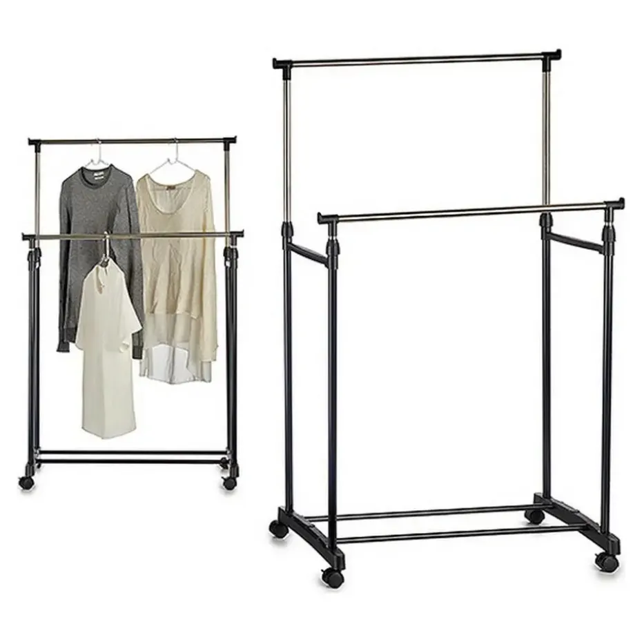 Kipit Kledingrek - mobiel - dubbele stang - 80 cm