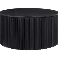 KIRKWOOD - Salontafel - Zwart - Mangohout