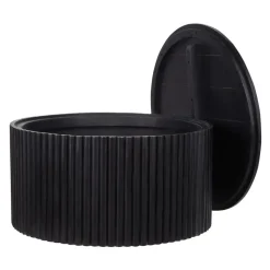 KIRKWOOD - Salontafel - Zwart - Mangohout