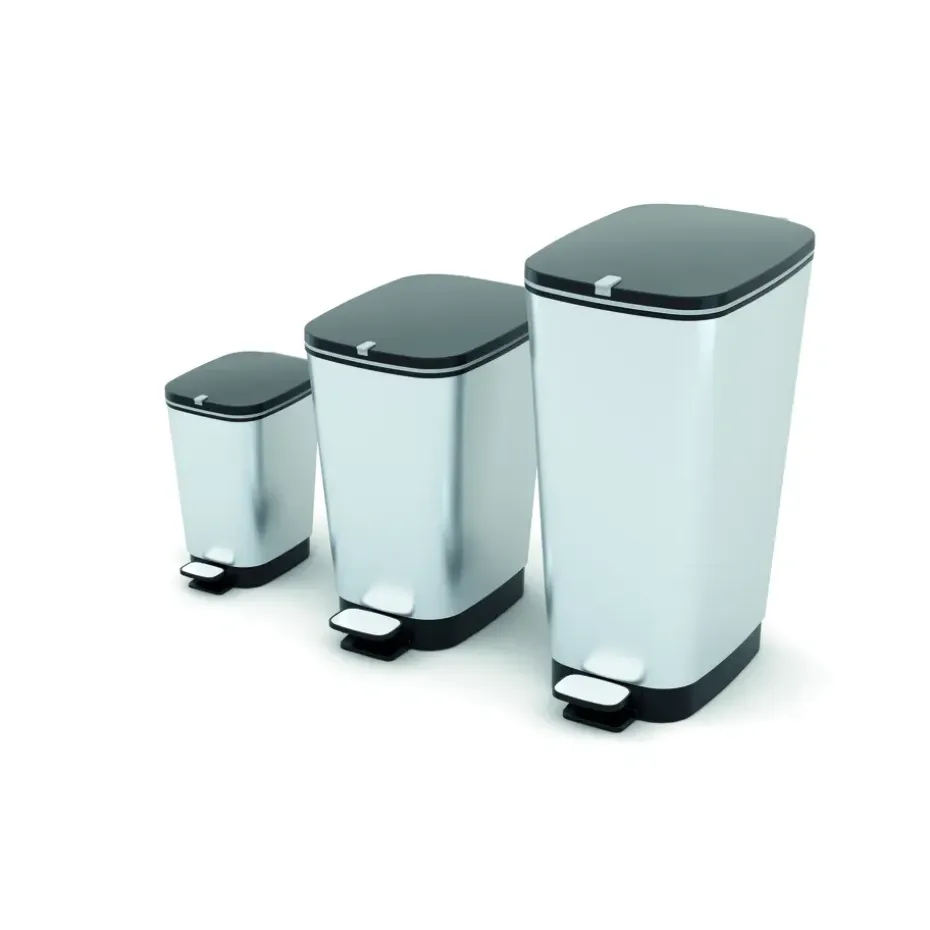 KIS Chic Bin Pedaalemmer - 43L - Metallic