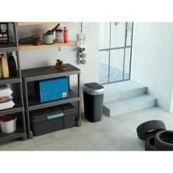 Kis Dual Swing Prullenbak L - 50L - zwart/grijs