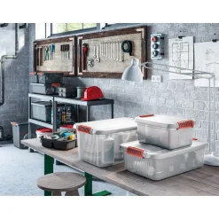 Kis K Latch Opbergbox M - 28L - transparant