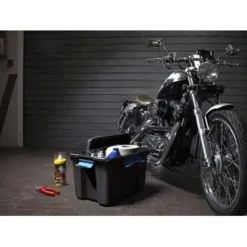 KIS Scuba box M - 45L - zwart/blauwe clips