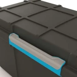 KIS Scuba Opbergbox L - 80L - zwart/blauwe clips