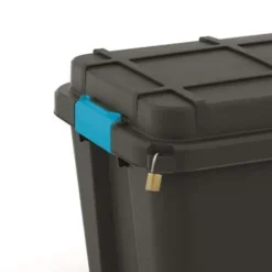 KIS Scuba Opbergbox L - 80L - zwart/blauwe clips