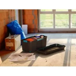 KIS Scuba Opbergbox L - 80L - zwart/blauwe clips