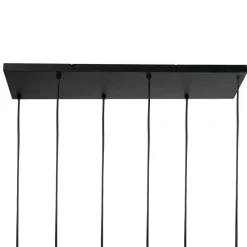KITARE - Hanglamp 6 lichten - Zwart/Beige - Metaal
