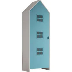 Kledingkast Casami Bruges - 58x37x172 cm - Blauw