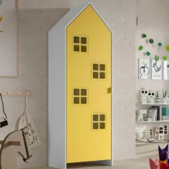 Kledingkast Casami Bruges - 58x37x172 cm - Geel