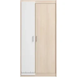 Kledingkast Charly 2-deurs - acaciakleur - 180x85x52 cm