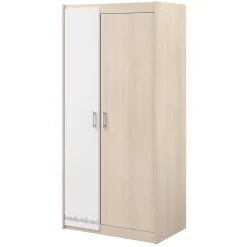 Kledingkast Charly 2-deurs - acaciakleur - 180x85x52 cm