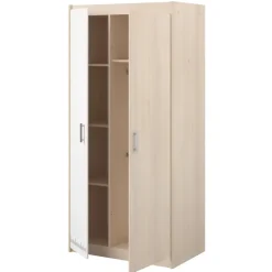 Kledingkast Charly 2-deurs - acaciakleur - 180x85x52 cm