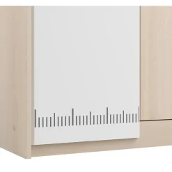 Kledingkast Charly 2-deurs - acaciakleur - 180x85x52 cm