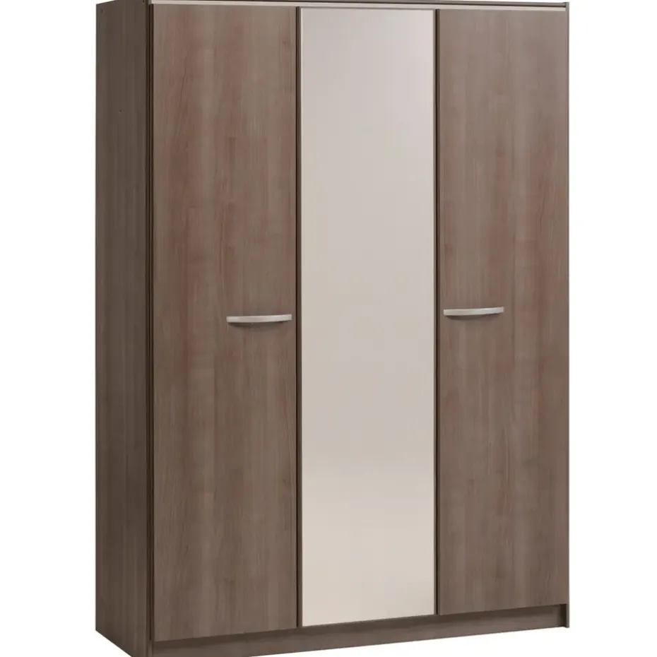 Kledingkast Colorado - grijs eiken - 139x197x52 cm