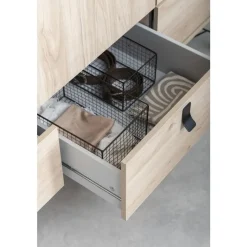 Kledingkast Kansas 3-deurs - eikenkleur - 200x150x60 cm