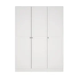 Kledingkast Lynn 3-deurs - wit - 200x147x62 cm