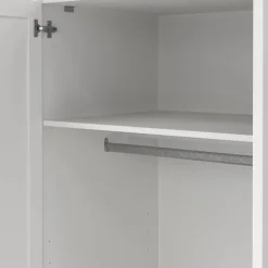 Kledingkast Lynn 3-deurs - wit - 200x147x62 cm