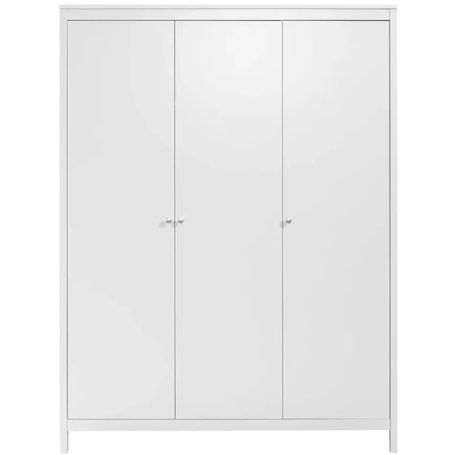 Kledingkast Madeira 3-deurs - wit - 199x150x58 cm