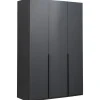 Kledingkast Milaan 3-deurs- grafiet - 208x135x58 cm